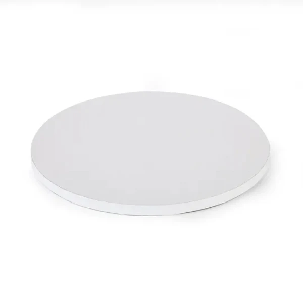 16in Round 12mm Drum Cake Board - White