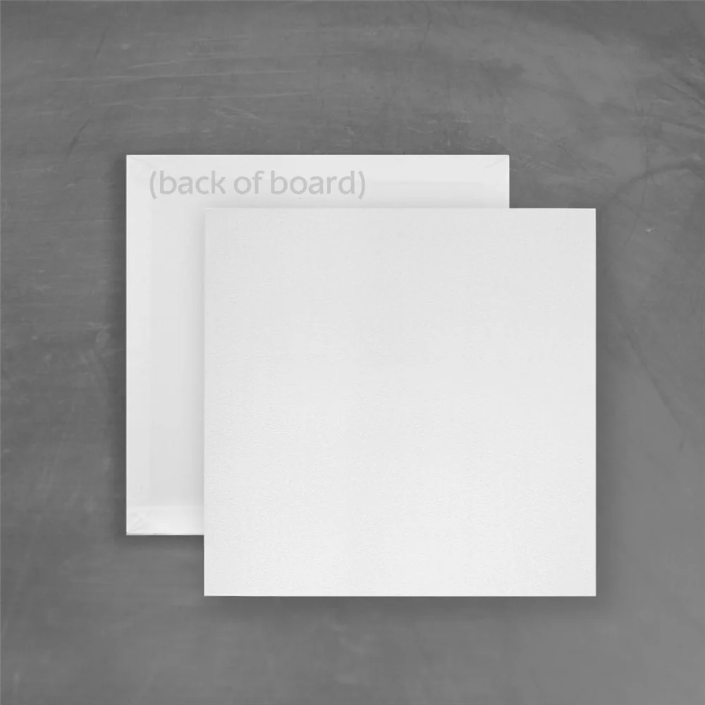 16in Square Masonite Cake Board - White