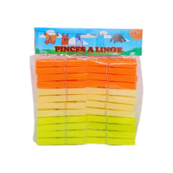 24pcs Colored Plastic Clothes Pegs (Original) - Image 2