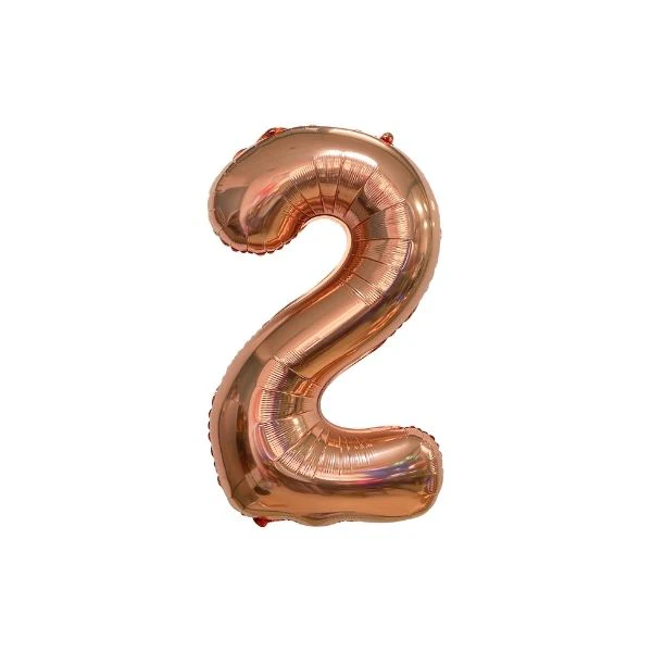 34 Inch Rose Gold Balloon Number 2