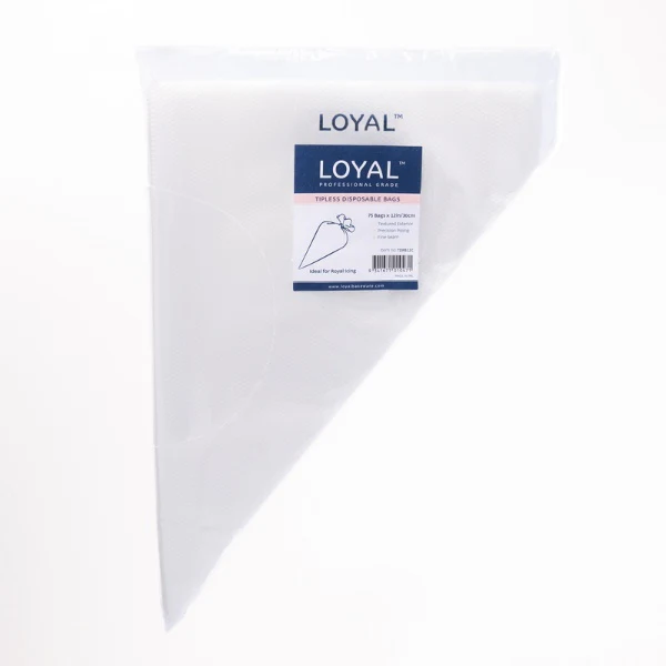75pk 12in/30cm Loyal Tipless Disposable Piping Bags