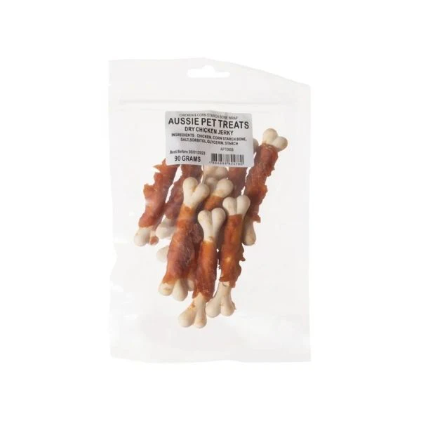 90g Doglisious Chicken Jerky Bone Wraps - Image 2