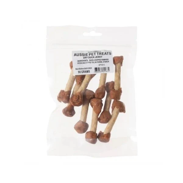 90g Doglisious Duck Jerky Dumbbells - Image 2