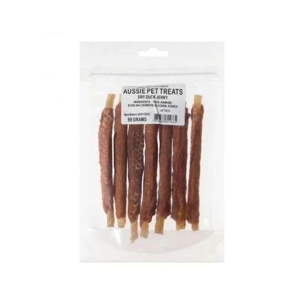 90g Doglisious Duck Jerky Sticks - Image 2