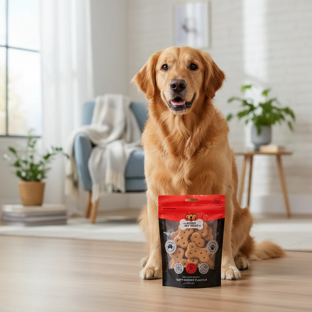 Aussie Pet Treat Tasty Cheese Dog Biscuits 150g