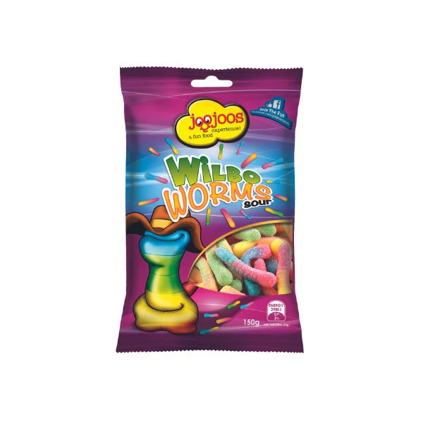 DATED SPECIAL Joo Joos Wilbo Worms Sour 150g (BB OCT 2025)
