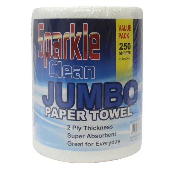Jumbo Paper Towel 2ply 250sheets 21.5x24cm - Image 2