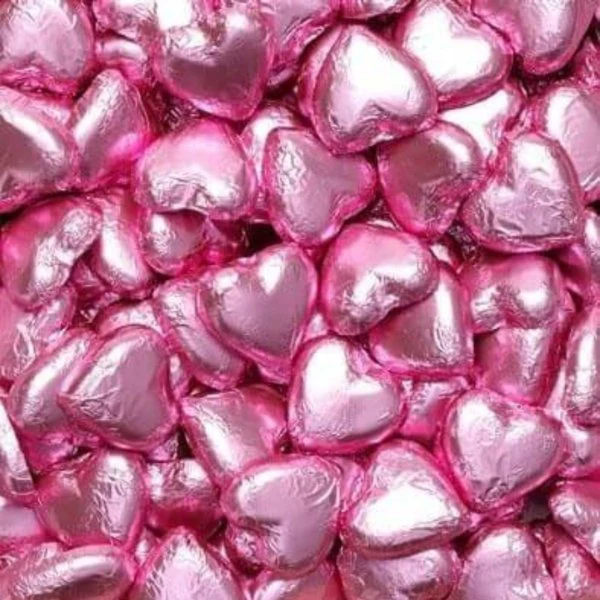 Pink Milk Chocolate Hearts 500g (approx. 70 pieces) - Image 2