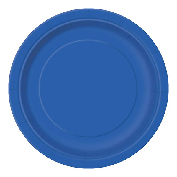 Royal Blue Paper Plates 7in 8pk