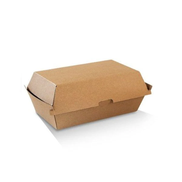 BULK 200pk Snack Box Regular Brown Corrugated Plain (17.5x9x8.4cm) - Image 2