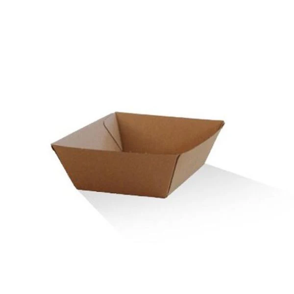Tray Small Brown Corrugated Plain (13x9x5cm) - Image 2