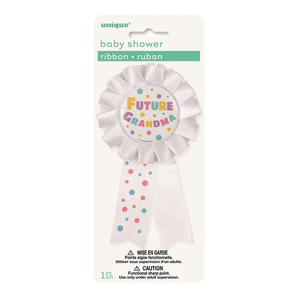 White Future Grandma Award Ribbon